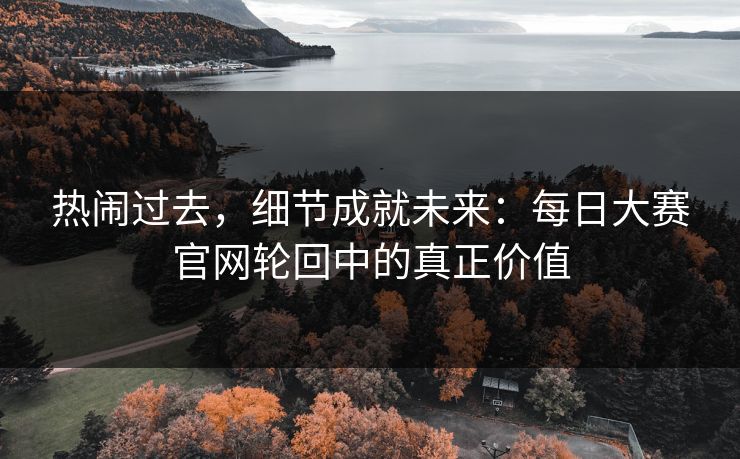 热闹过去，细节成就未来：每日大赛官网轮回中的真正价值